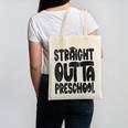 Straight Outta Preschool Graduation Cap Gown 2022 Cute Canvas Tote Bag