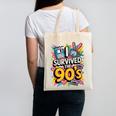 I Survived The 90s – Cute Retro Cartoon Nostalgia Canvas Tote Bag I Survived The 90s – Cute Retro Cartoon Nostalgia Canvas Tote Bag