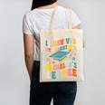 i Survived My Daughter's Bachelors Degree Groovy Graduation Canvas Tote Bag