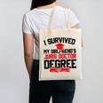 I Survived My Girlfriend's Juris Doctor Degree Graduation Canvas Tote Bag