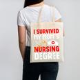 I Survived My Mom's Nursing Degree Graduation Day 2026 Canvas Tote Bag