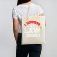 I Survived My Partner's Law Degree Graduation Shirt Canvas Tote Bag