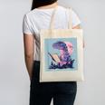 Trex Reading Book Dinosaur Canvas Tote Bag