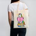 Unicorn Read Reading Book Librarian America Girls Women Canvas Tote Bag