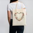 Vintage Book Lover Valentine Heart Canvas Tote Bag Vintage Book Lover Valentine Heart Canvas Tote Bag