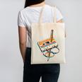 Vintage Cassette Tape And Pencil Nostalgia Party 70s 80s 90s Canvas Tote Bag