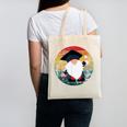 Vintage Graduation Gnome Canvas Tote Bag
