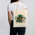 Vintage It's Good Luck To Read St Patrick's Day Book Lucky Canvas Tote Bag