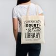 When In Doubt Go To The Library Teacher Vintage Book Lovers Canvas Tote Bag
