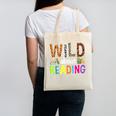Wild About Reading Library Day Reading Books & Bookworm Canvas Tote Bag