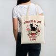 Women's Cat Books Romantic Floral Aesthetic Book Lover Cat Owner Canvas Tote Bag Women's Cat Books Romantic Floral Aesthetic Book Lover Cat Owner Canvas Tote Bag