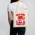 Women's Read Your Heart Out Groovy Bookish Valentine Day Women Girls Canvas Tote Bag