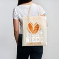 Women's Senior Niece Class Of 2026 Basketball Graduation Heart Canvas Tote Bag