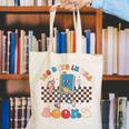 100 Days In The Books Celebration Retro School Canvas Tote Bag