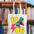 1986 Retro Raised In The 80s Old School Nostalgia Vibes Canvas Tote Bag