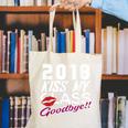 2018 Kiss My Class Goodbye Graduation Canvas Tote Bag