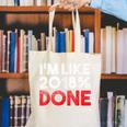 2018 Percent Done Senior Graduation Shirt Canvas Tote Bag