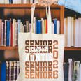 2026 Football Senior Auntie Graduation Matching Family Canvas Tote Bag