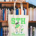 5th Grade Graduate Dinosaur Dab Graduation School Canvas Tote Bag