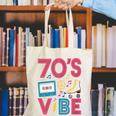70s Retro Style Roller Skate Cassette Music Nostalgia Canvas Tote Bag 70s Retro Style Roller Skate Cassette Music Nostalgia Canvas Tote Bag