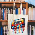 80s 90s Retro Party Costume Nostalgia Cassette Canvas Tote Bag 80s 90s Retro Party Costume Nostalgia Cassette Canvas Tote Bag