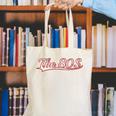 The 80S Eighties Decade Nostalgia Music Vintage Varsity Canvas Tote Bag