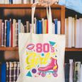 80's Girl Roller Skates Skating Eighties 1980s Nostalgia Canvas Tote Bag