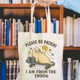 90s Manatee Humor Please Patient I'm From The 1900s Canvas Tote Bag