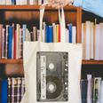 90s MUSIC NOSTALGIA GRAPHIC Canvas Tote Bag 90s MUSIC NOSTALGIA GRAPHIC Canvas Tote Bag