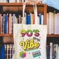 90s Nostalgia Retro Apparel 90'S Vibe Retro Canvas Tote Bag