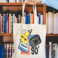 90s Retro Cassette And Walkman Nostalgia Graphic Tee Canvas Tote Bag