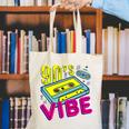 90's Vibe Retro Style Cassette Tape Nostalgia 1990s Party Canvas Tote Bag 90's Vibe Retro Style Cassette Tape Nostalgia 1990s Party Canvas Tote Bag