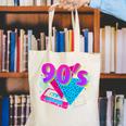 90's Vibe Retro Style Cassette Tape Nostalgia 1990s Party Canvas Tote Bag