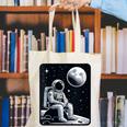 Aesthetic Spaceman Astronaut On The Moon Space Introvert Canvas Tote Bag
