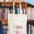 AKA Doctor Medical Worker Appreciation Graduation Canvas Tote Bag