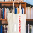 American Flag Loner Geeks Antisocial For Introvert Pride Canvas Tote Bag