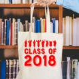 & Red Class Of 2018 Senior GraduationShirt Canvas Tote Bag