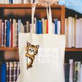Avoiding People Secretly Cat Introvert Humor Canvas Tote Bag