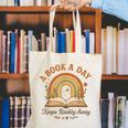 A Book A Day Keeps Reality Away Reading Canvas Tote Bag
