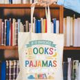Book Lovers Reading Bedtime Cozy Pajama For Librarians Canvas Tote Bag