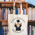 Boys Girls Preschool Graduate Sloth Graduation Cap Canvas Tote Bag