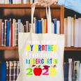 My Brother Graduated Kindergarten Class Of 2025 Graduation Canvas Tote Bag