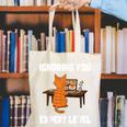 Cat Ignoring You Expert Level Orange Tabby Introvert Canvas Tote Bag