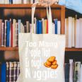 Chicken Nugget Saying Introvert Nuggie Foodie Food Canvas Tote Bag Chicken Nugget Saying Introvert Nuggie Foodie Food Canvas Tote Bag