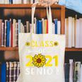 Class Of 2021 Senior Graduation Sunflower Canvas Tote Bag