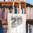 Class Of 2026 High School Senior Graduation Grey Sport Style Canvas Tote Bag