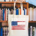 Class Of 2026 Senior Back To School American Flag Graduation Canvas Tote Bag