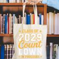 Class Of 2029 Count Down Fun First Day 8th Grade Graduation Canvas Tote Bag