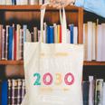 Class Of 2030 Grow With Me 2nd Grade Graduation Canvas Tote Bag