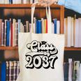 Class Of 2037 Senior Retro 2037 Grad Graduate Graduation Canvas Tote Bag